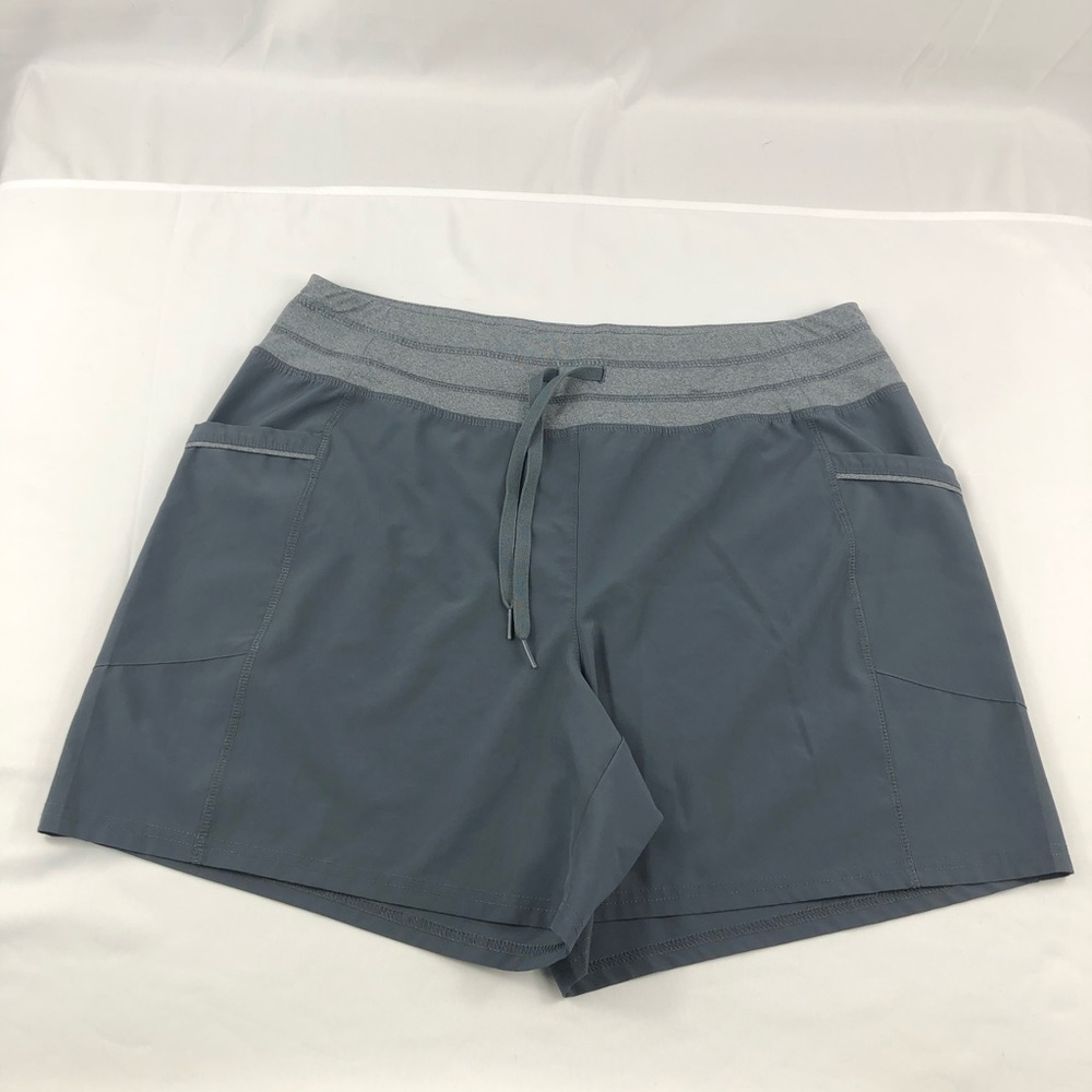 RBX women’s performance shorts size L gray with string tie 2 pocket